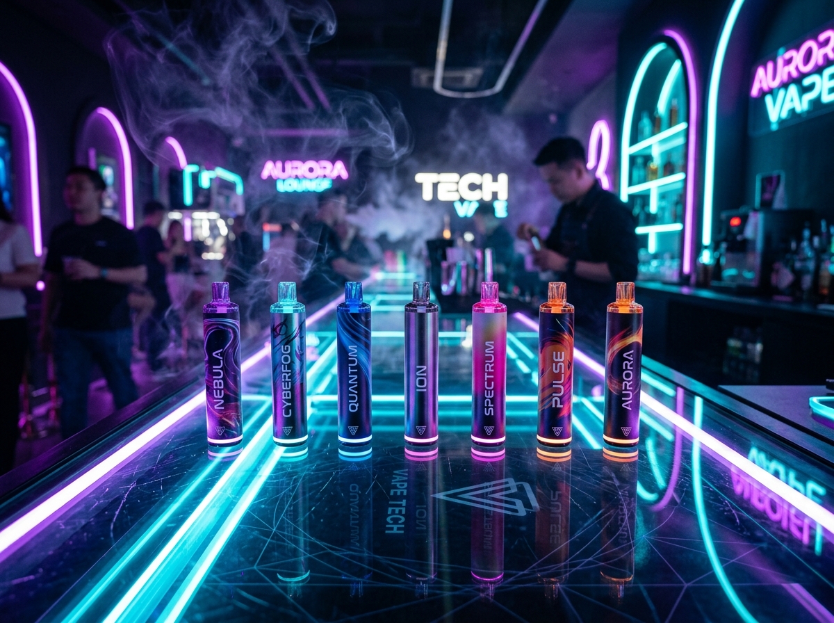 Disposable vape products selection at Arize Smoke